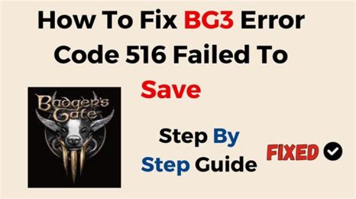 BG3 Save Failed 804: A Comprehensive Guide to Troubleshooting and Solutions